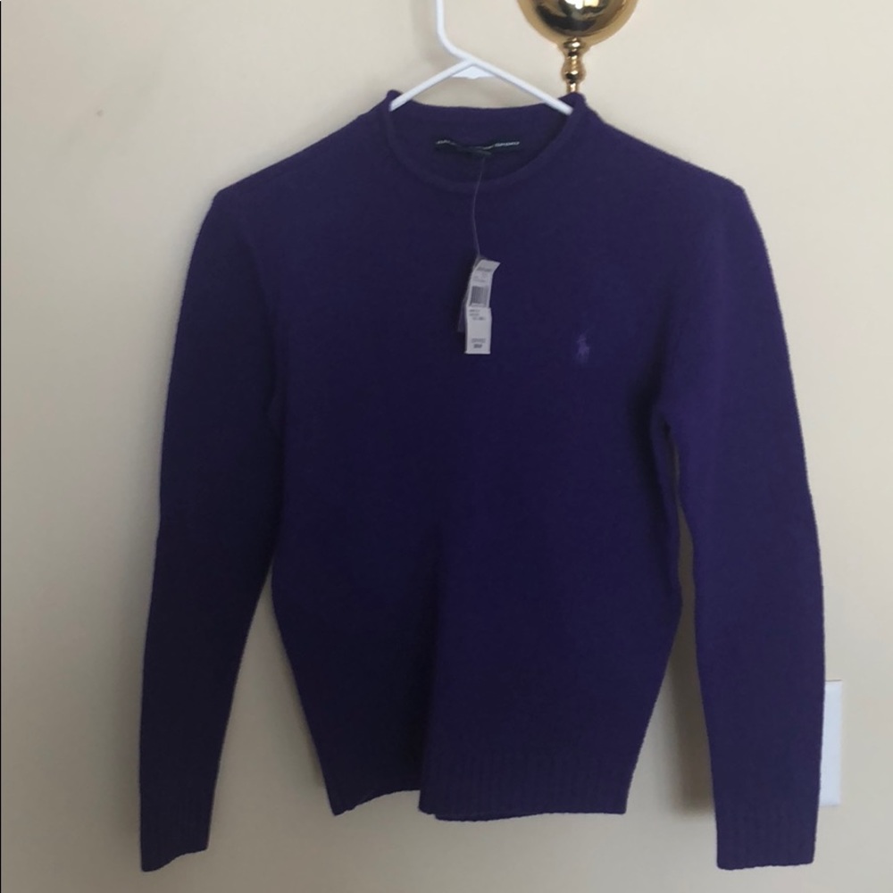Ralph Lauren sport purple sweater sz S